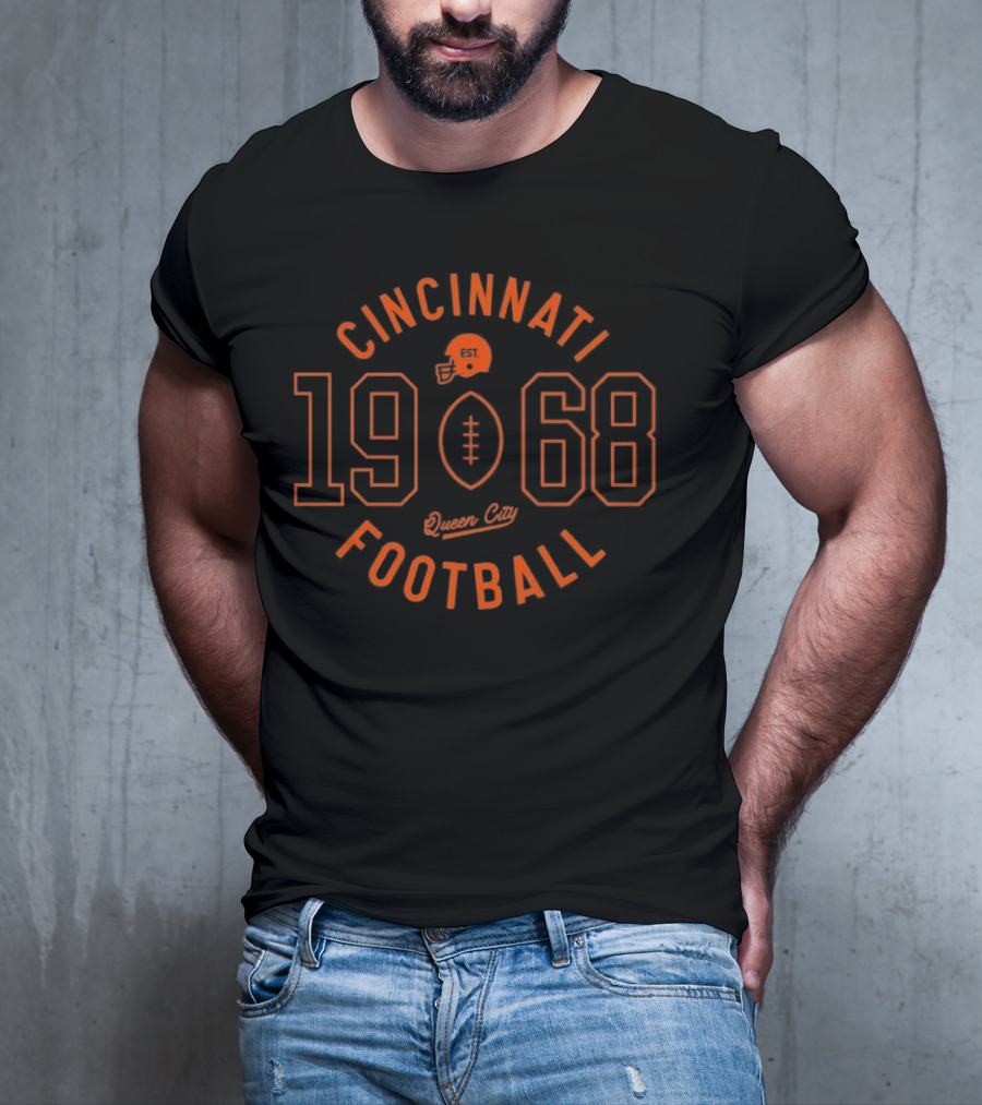 Cincinnati Football 1968 Circle Logo T-Shirt
