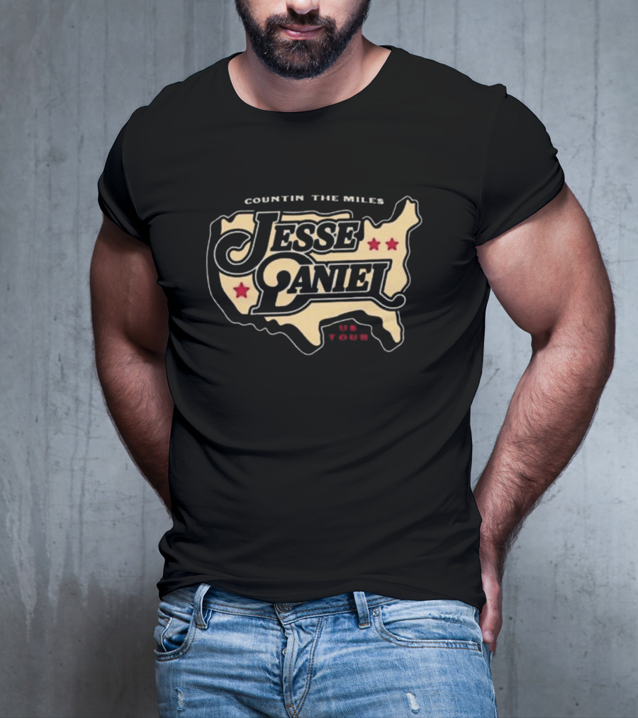 Countin’ The Miles Jesse Daniel Us Tour T-Shirt
