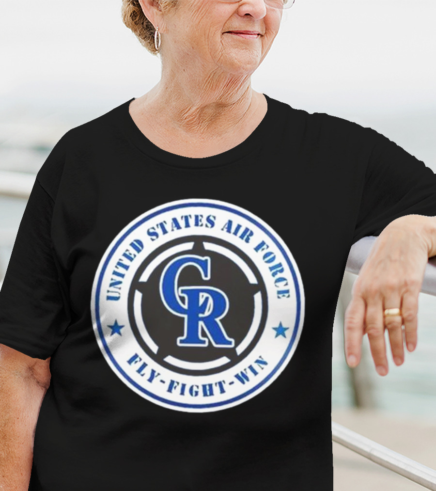 Colorado Rockies United States Air Force Fly Fight Win Military Appreciation Night 2025 T-Shirt