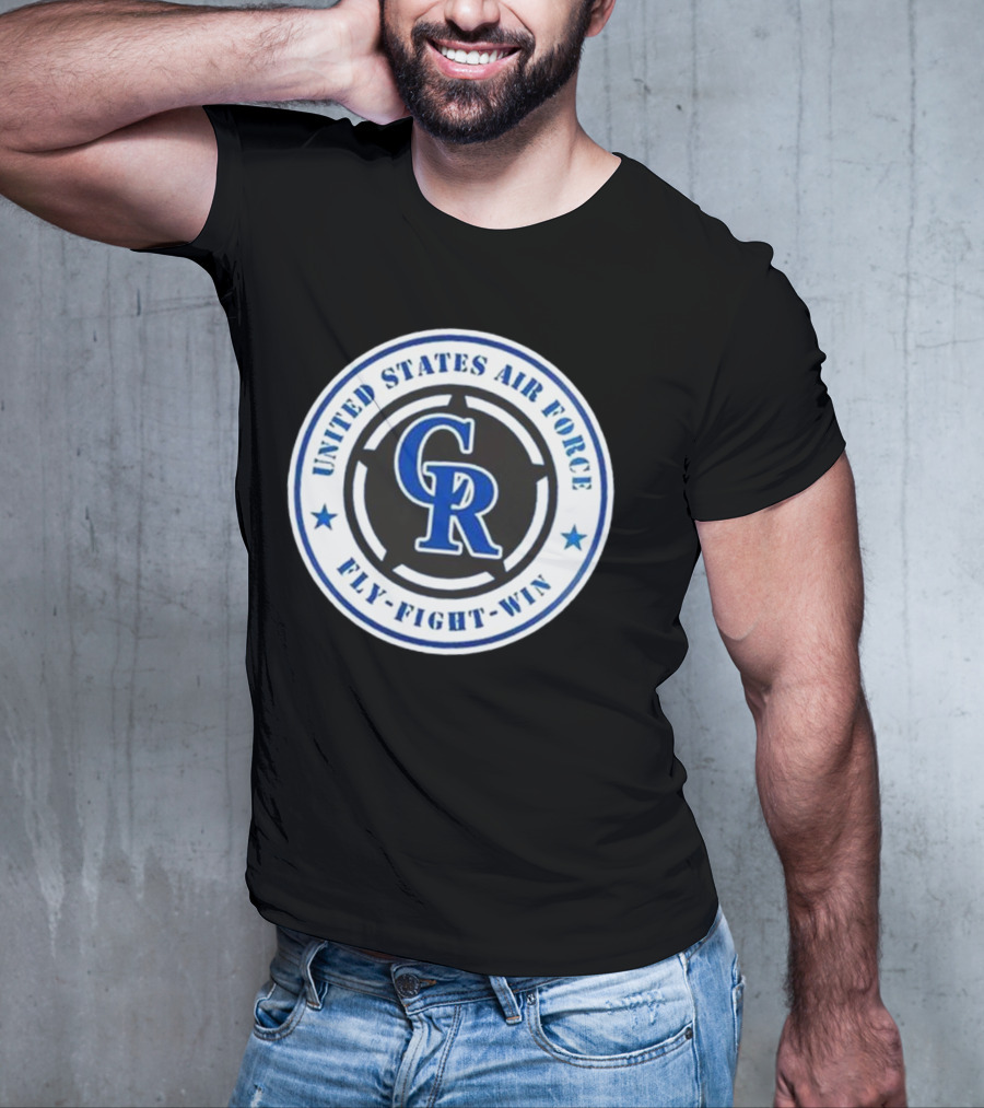 Colorado Rockies United States Air Force Fly Fight Win Military Appreciation Night 2025 T-Shirt