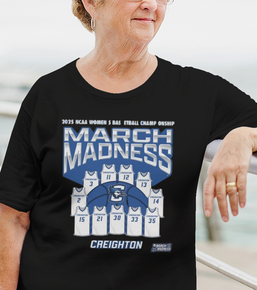 Creighton Women’s Basketball 2025 NCAA Tournament March Madness Jersey T-Shirt