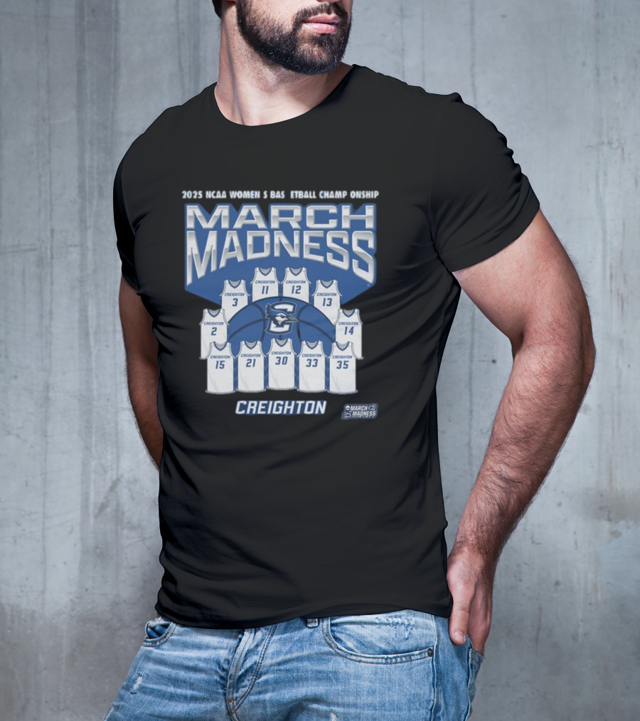 Creighton Women’s Basketball 2025 NCAA Tournament March Madness Jersey T-Shirt