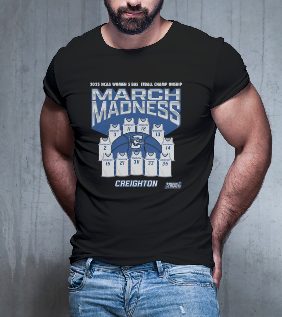 Creighton Women’s Basketball 2025 NCAA Tournament March Madness Jersey T-Shirt
