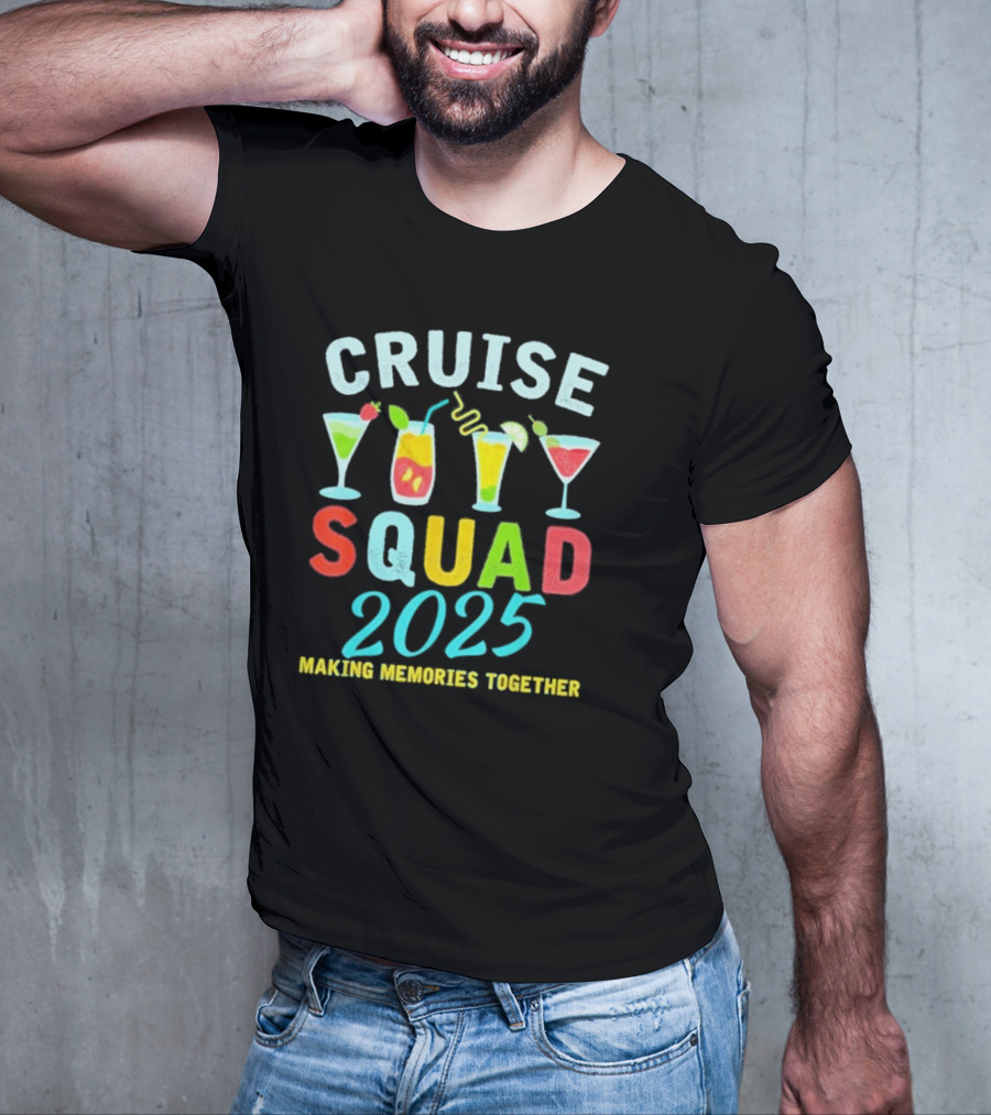 Cruise Squad 2025 Summer Vacation Matching Family Group T-Shirt
