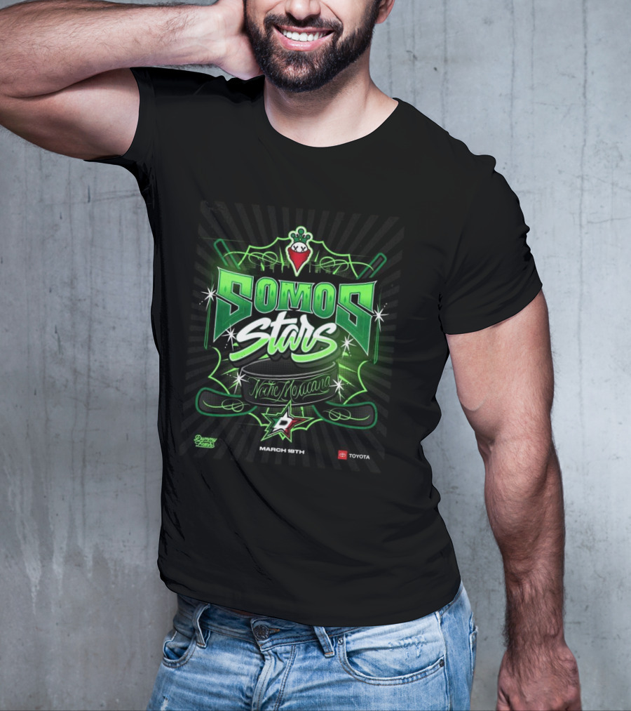 Dallas Stars Feliz Noche Mexicana T-Shirt