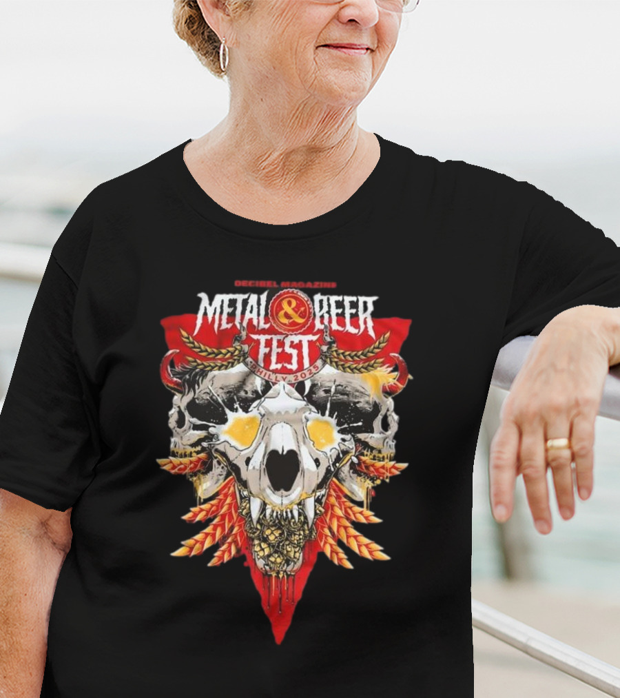 Decibel Magazine The Decibel Metal And Beer Fest 2025 Soon To Be Drunk April 4-5 At The Fillmore Art By Mike Wahlberg T-Shirt