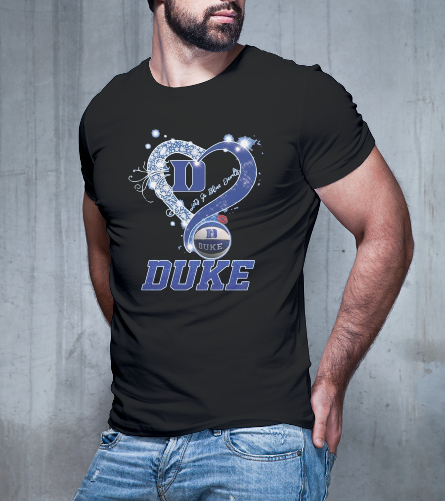 Diamond Heart Let’s Go Duke Blue Devils 2025 T-Shirt