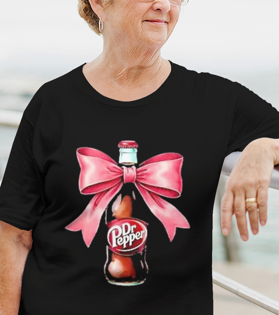 Dr Pepper Pink Bow Coquette T-Shirt