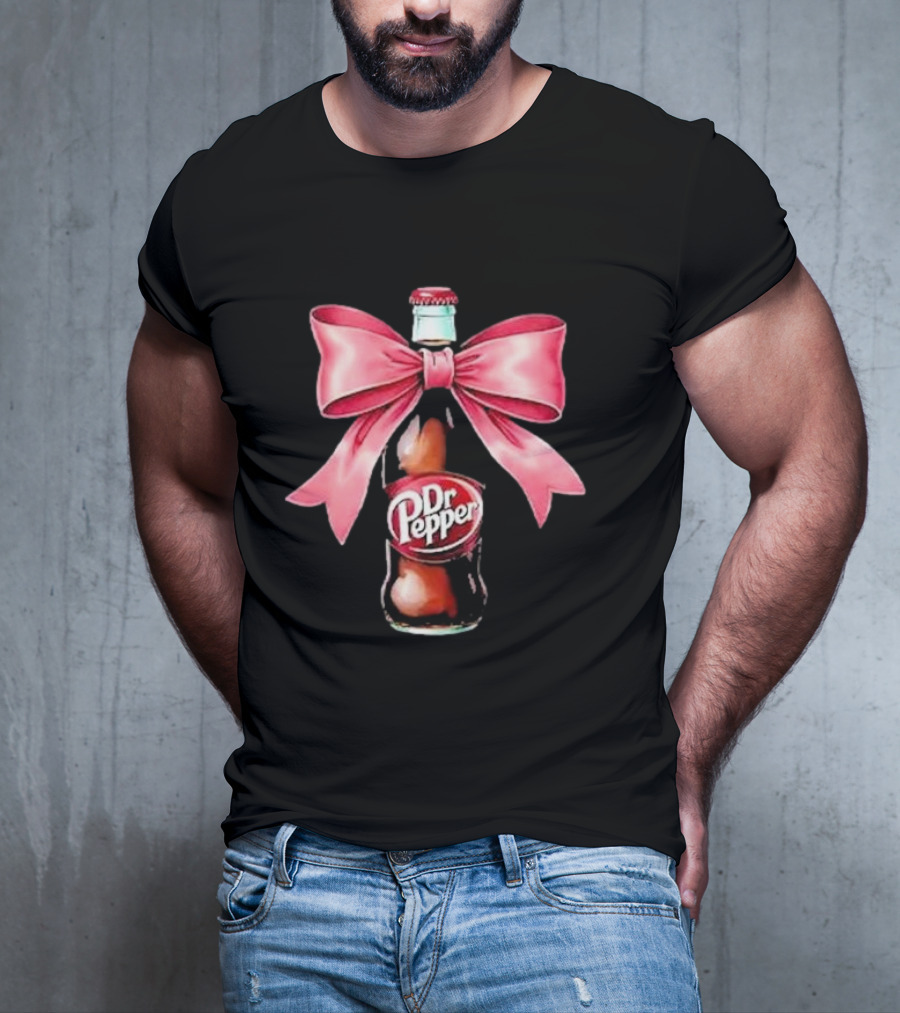 Dr Pepper Pink Bow Coquette T-Shirt