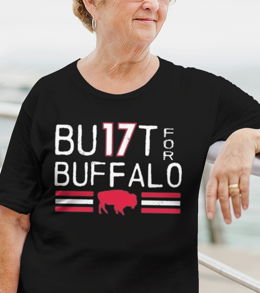 Eric Wood Wearing Bu17t For Buffalo Built For Buffalo T-Shirt