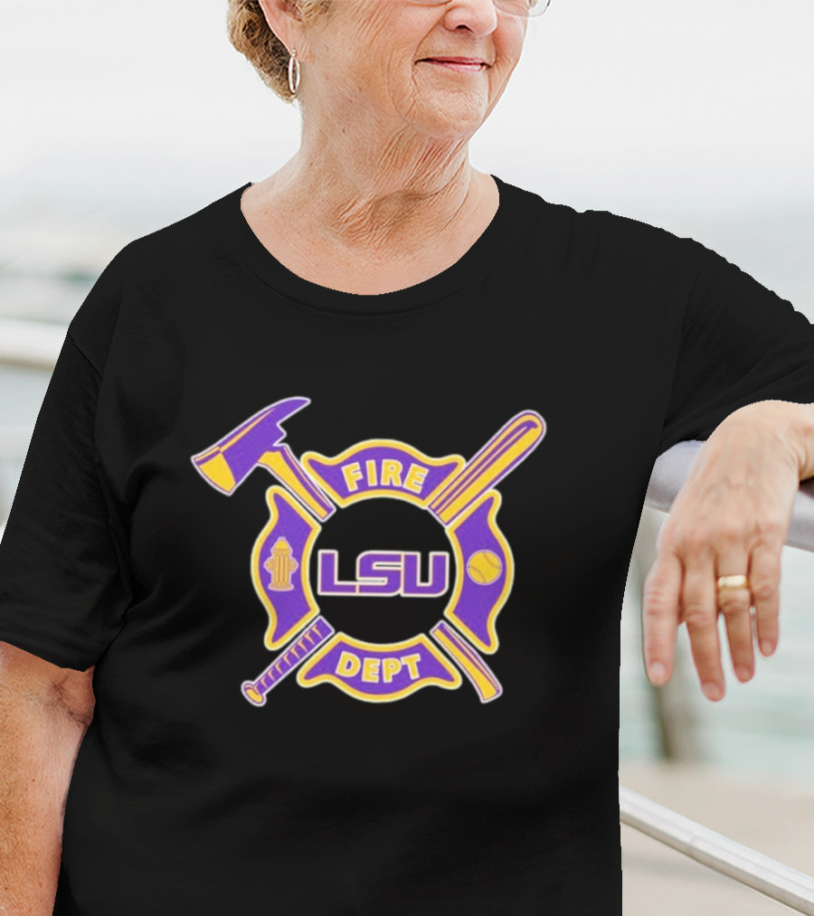 Fire Dept X LSU Tigers T-Shirt