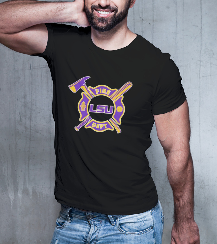 Fire Dept X LSU Tigers T-Shirt