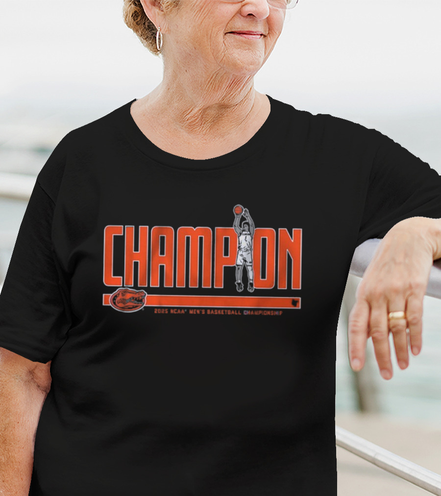 Florida Basketball Walter Clayton Jr. Champion 2025 T-Shirt
