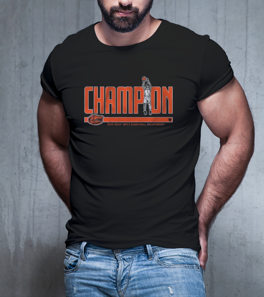 Florida Basketball Walter Clayton Jr. Champion 2025 T-Shirt