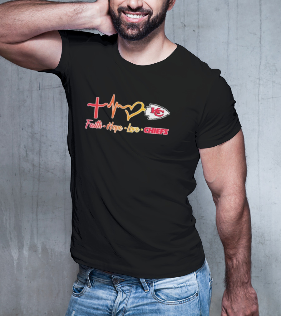 Faith Hope Love Kansas City Chiefs T-Shirt