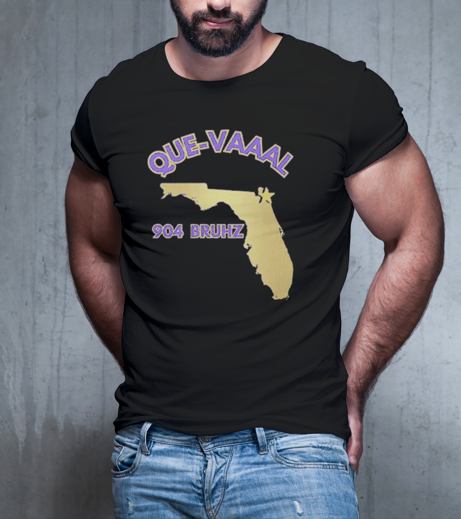 Florida State Map 904 Bruhz Que-Vaaal T-Shirt