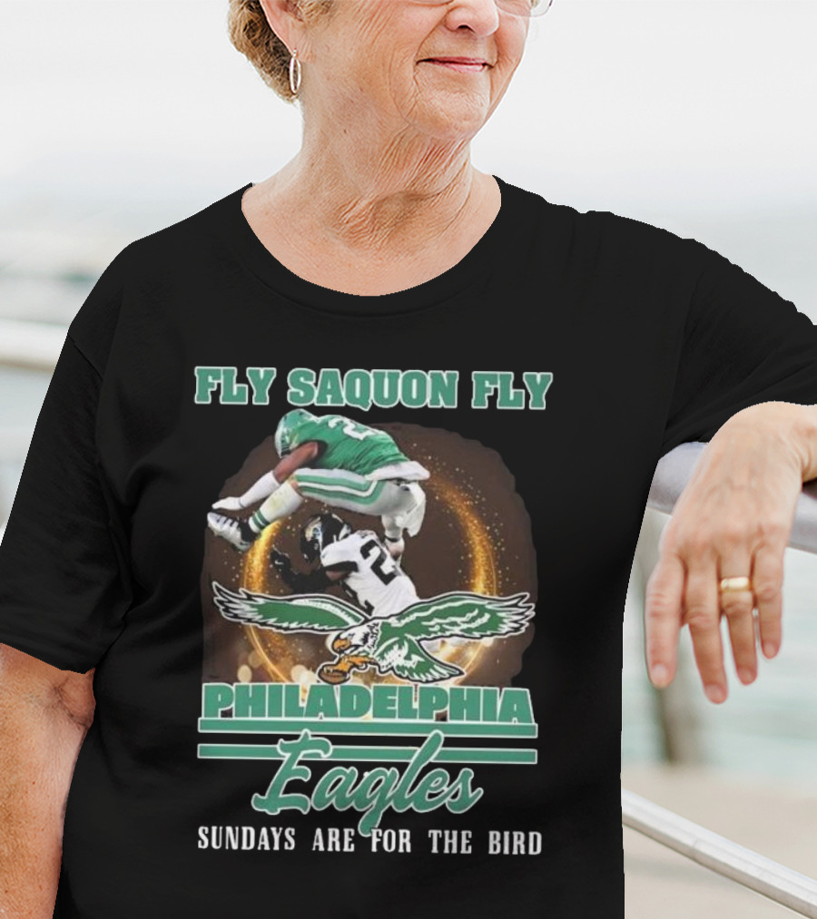 Fly Saquon Fly Philadelphia Eagles Sundays Are For The Bird T-Shirt