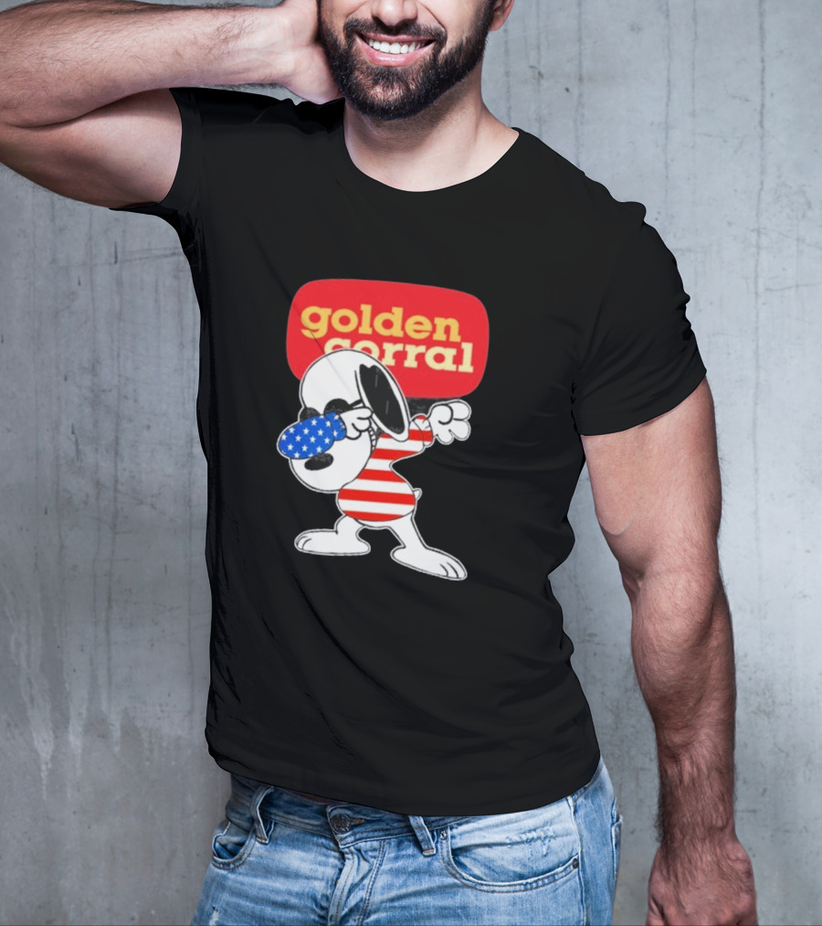 Golden Corral Buffet & Grill Snoopy Dabbing American T-Shirt