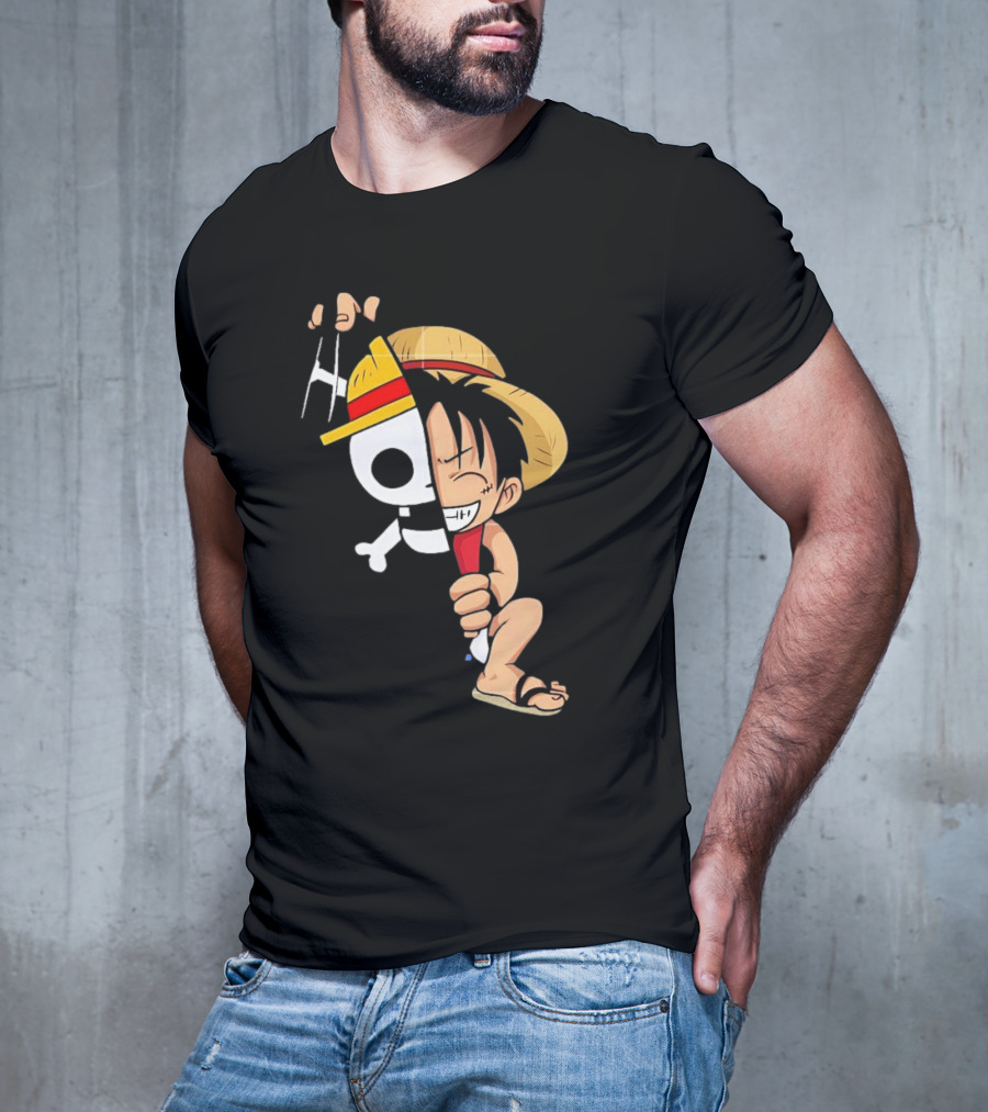 Funny Monkey D Luffy One Piece Anime Character T-Shirt