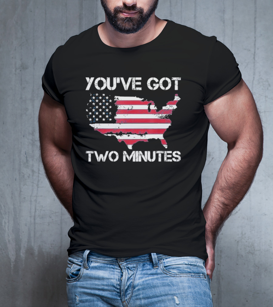 Funny You’Ve Got Two Minutes Map T-Shirt