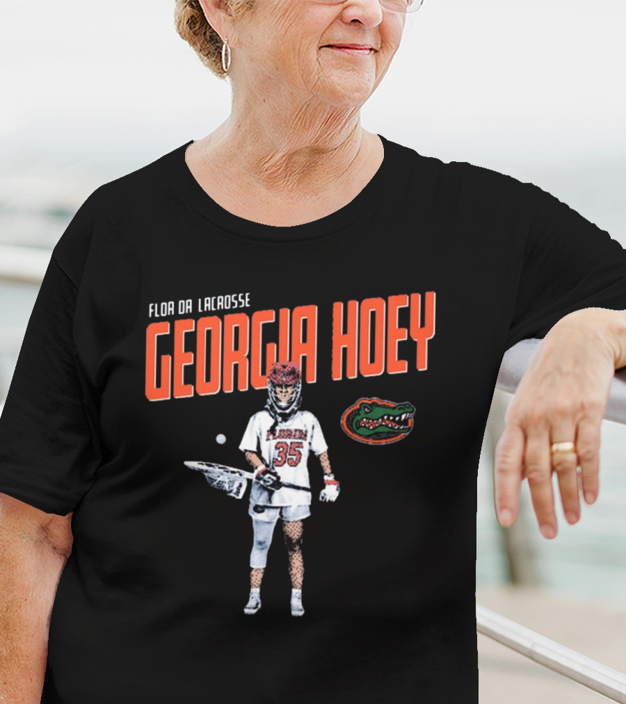Georgia Hoey Florida Gators Lacrosse NCAA Division I Cartoon 2025 T-Shirt