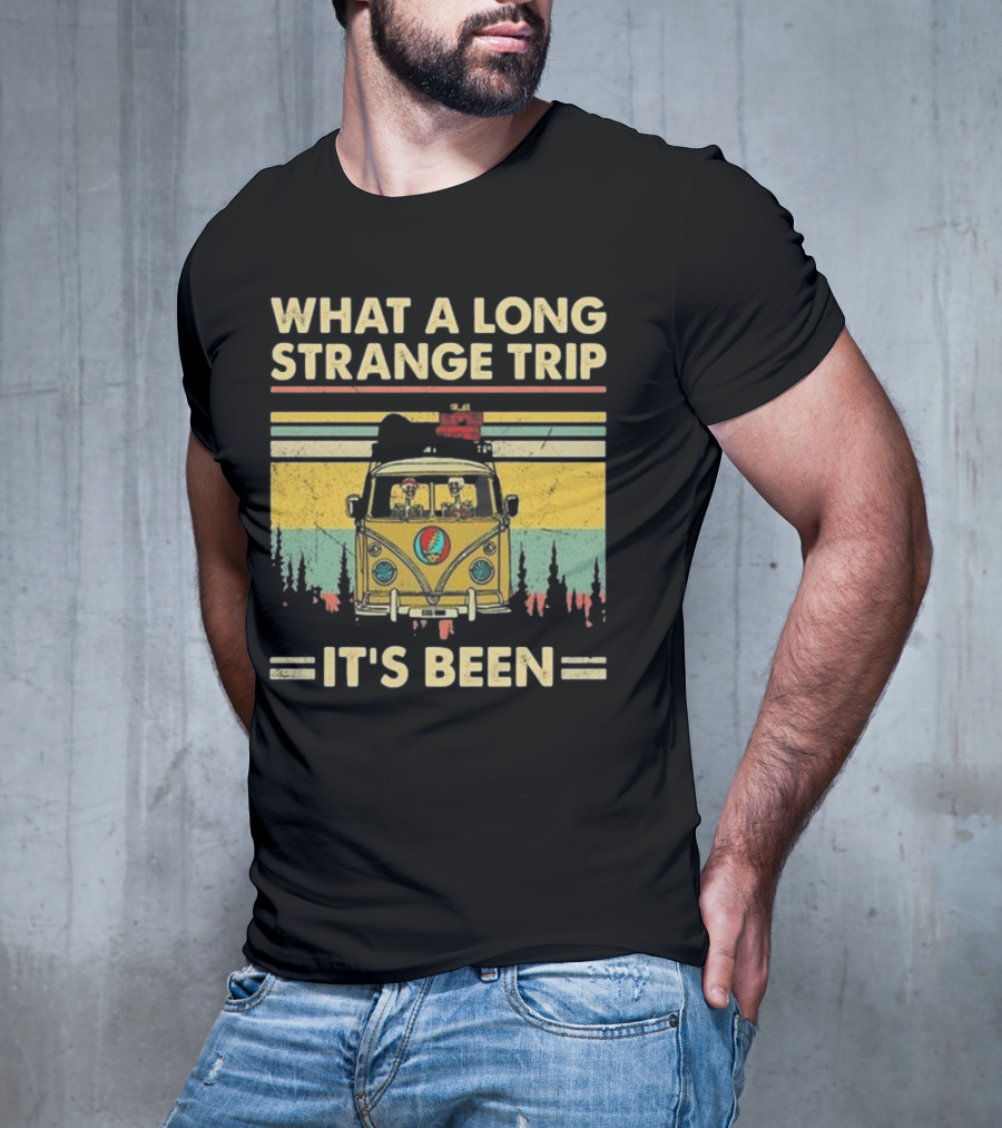 Grateful Dead It’s Been A Long Strange Trip Hippie Fan Rock What A Long Strange Trip It’s Been Vintage T-Shirt