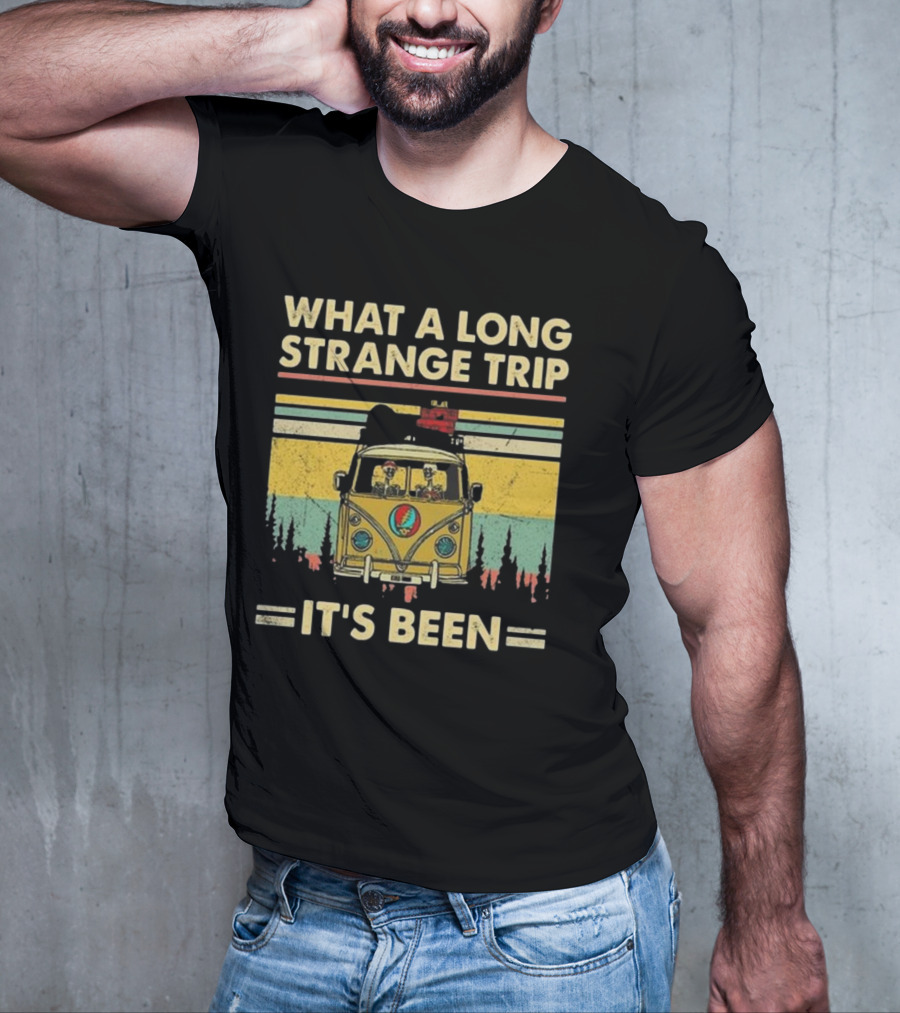 Grateful Dead It’s Been A Long Strange Trip Hippie Fan Rock What A Long Strange Trip It’s Been Vintage T-Shirt