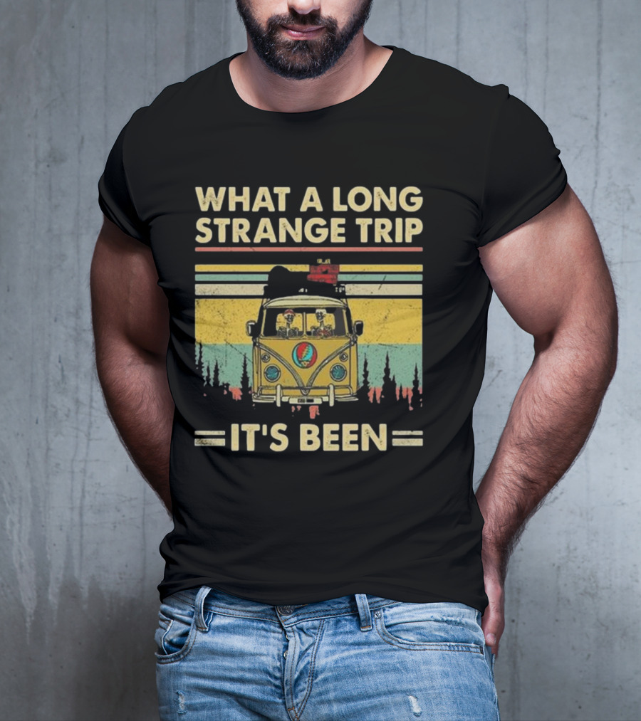 Grateful Dead It’s Been A Long Strange Trip Hippie Fan Rock What A Long Strange Trip It’s Been Vintage T-Shirt