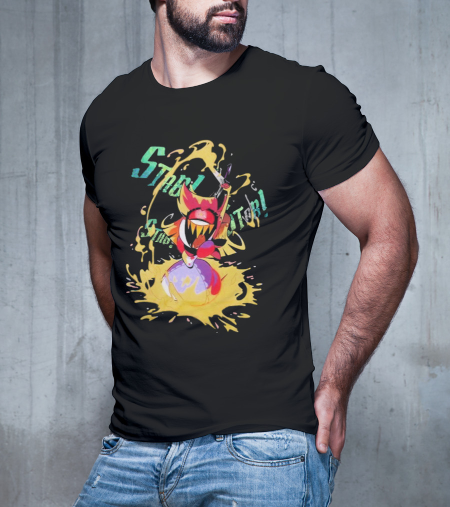 Hazbin Hotel Niffty Gold Glitter T-Shirt