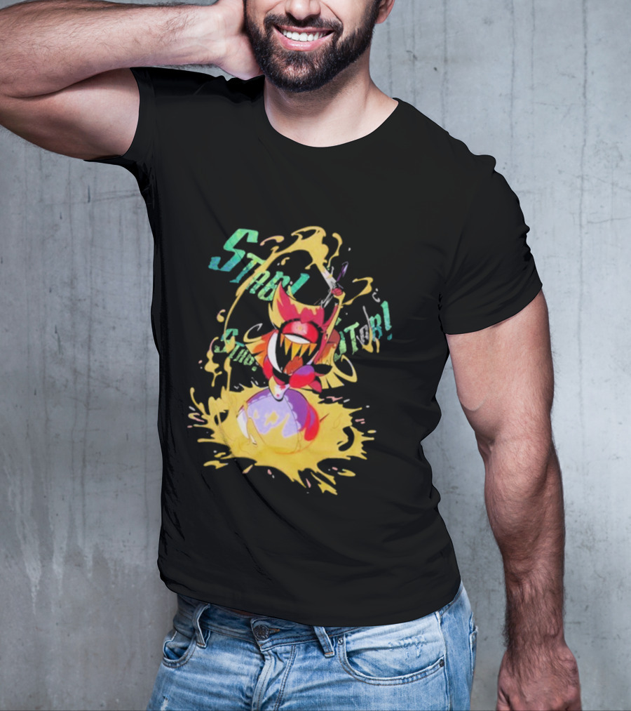 Hazbin Hotel Niffty Gold Glitter T-Shirt
