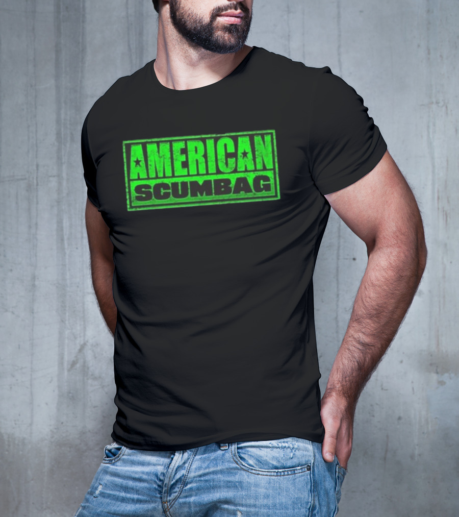 Hazheart American Scumbag Logo T-Shirt
