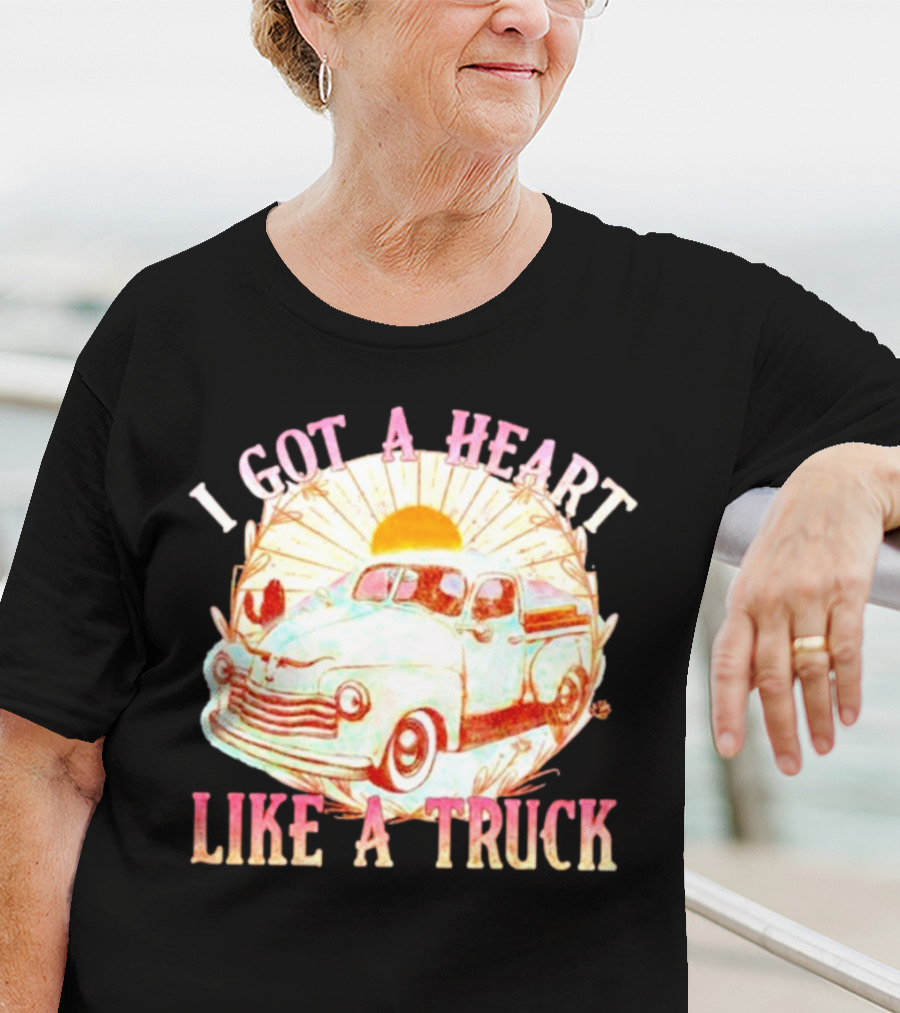 Heart Like A Truck Western Boho Sunset Desert T-Shirt