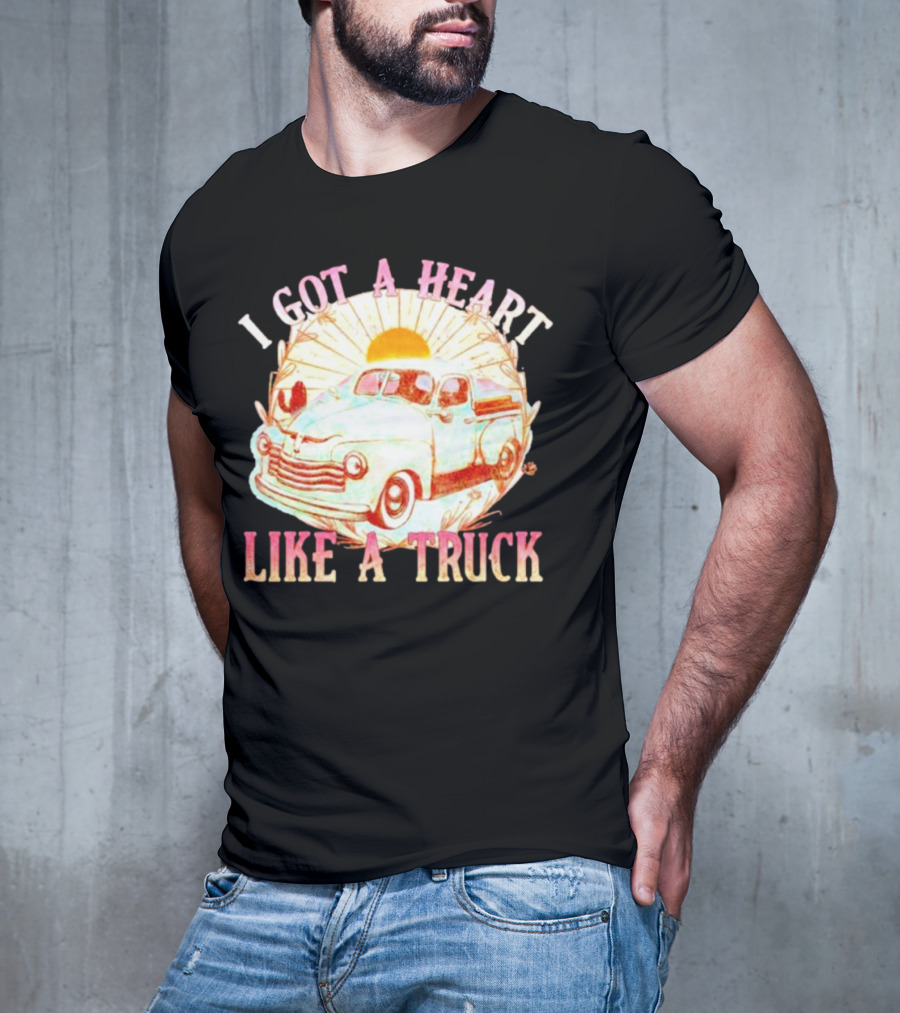 Heart Like A Truck Western Boho Sunset Desert T-Shirt