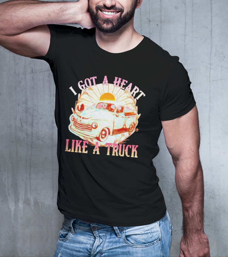 Heart Like A Truck Western Boho Sunset Desert T-Shirt