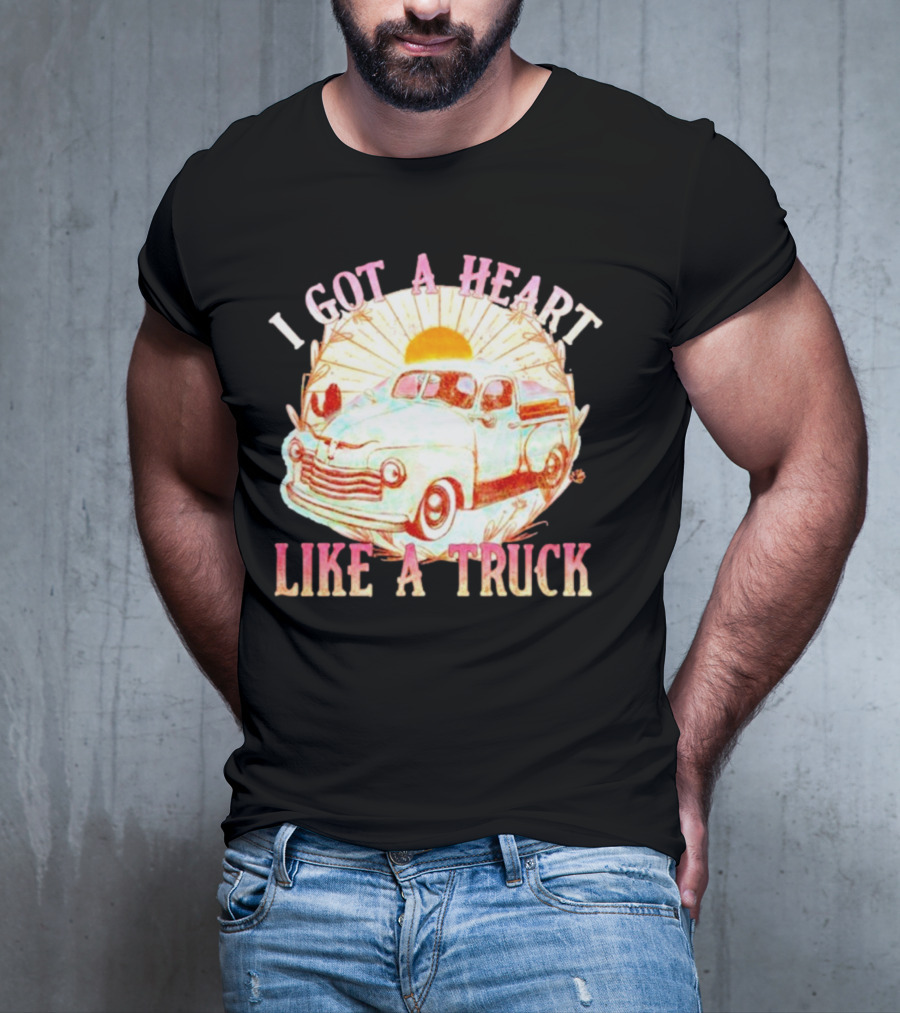 Heart Like A Truck Western Boho Sunset Desert T-Shirt