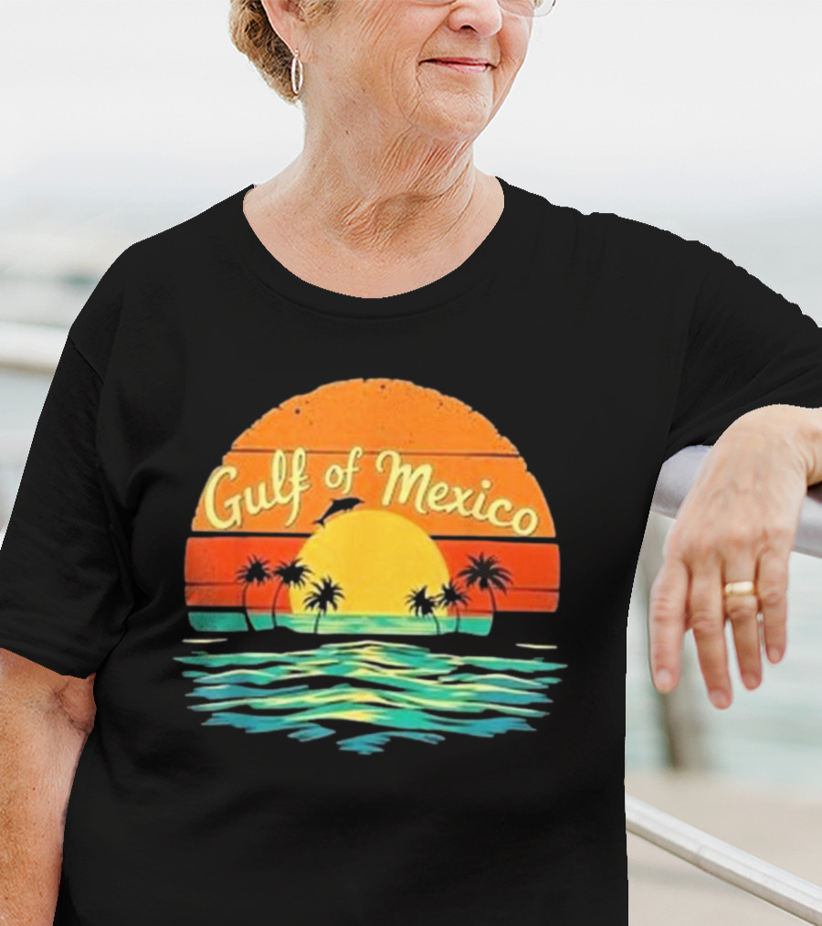 Gulf Of Mexico Beach Palms Summer Vacation T-Shirt