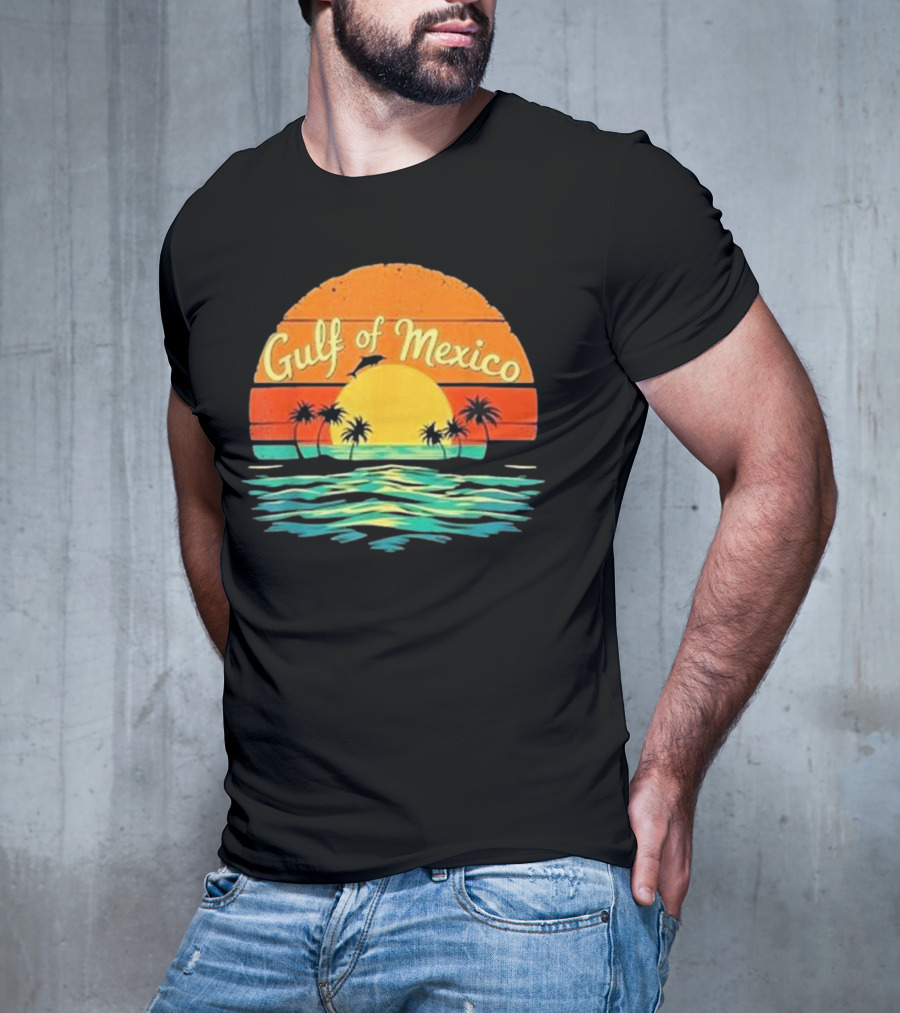 Gulf Of Mexico Beach Palms Summer Vacation T-Shirt