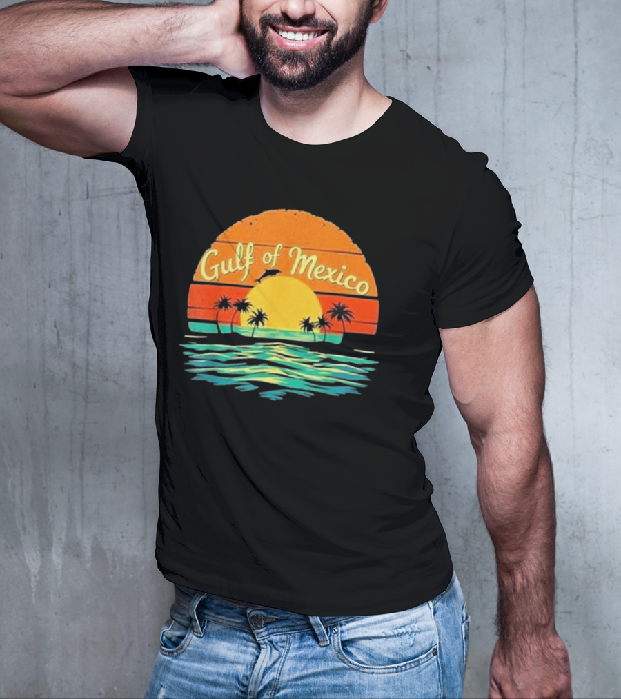 Gulf Of Mexico Beach Palms Summer Vacation T-Shirt