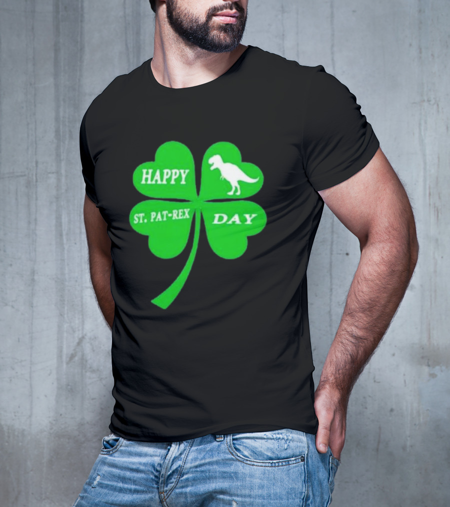 Happy St Pat-rex Day Shamrock T-Shirt