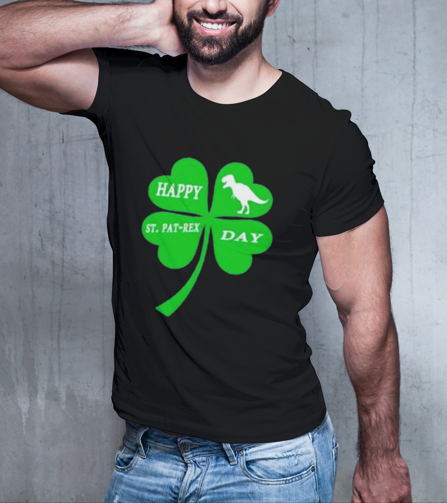 Happy St Pat-rex Day Shamrock T-Shirt