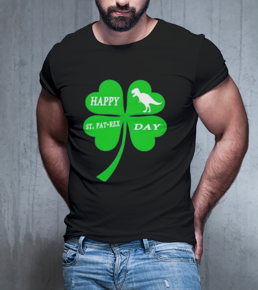 Happy St Pat-rex Day Shamrock T-Shirt