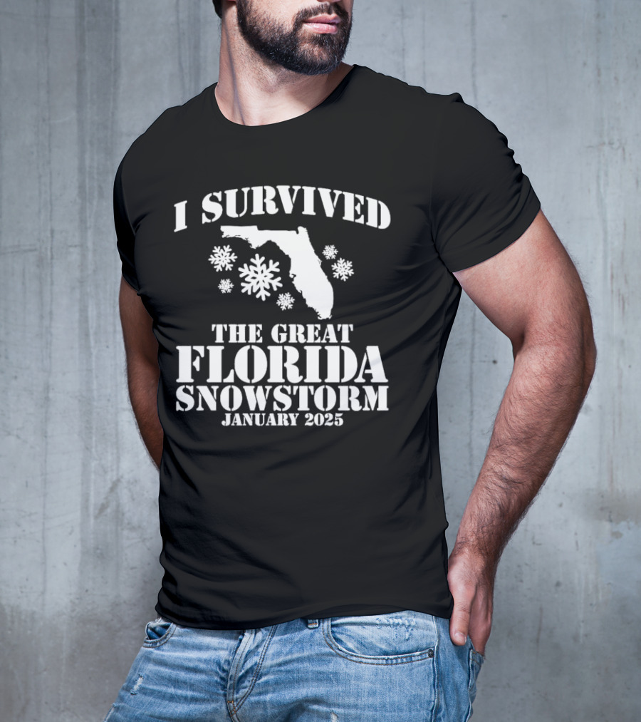 I Survived The Great Florida Snowstorm January 2025 T-Shirt