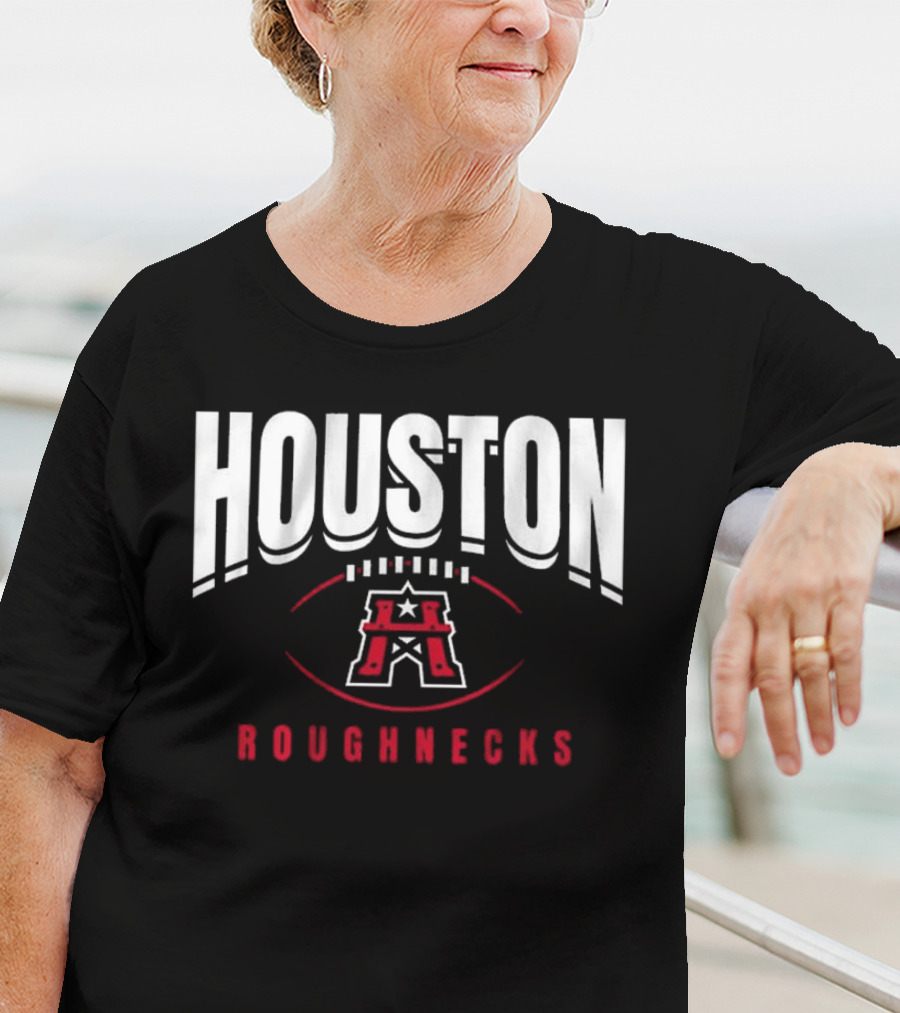 Houston Roughnecks Football Outline T-Shirt