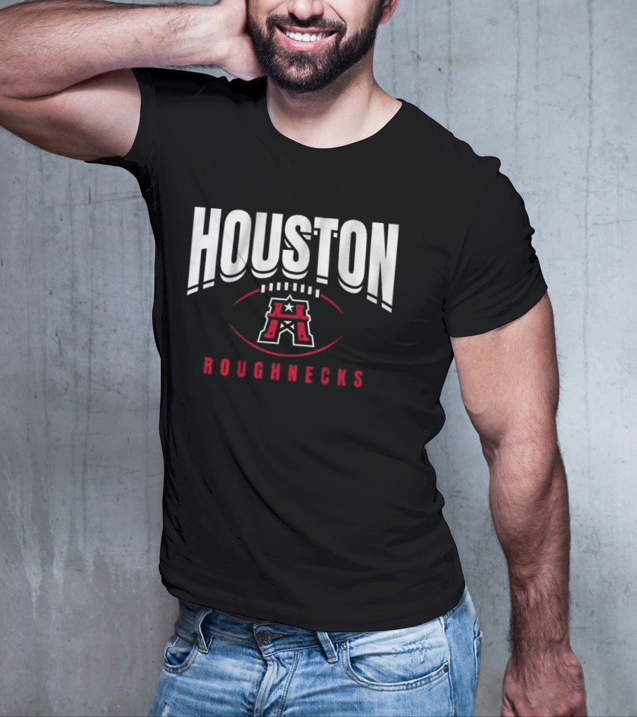 Houston Roughnecks Football Outline T-Shirt