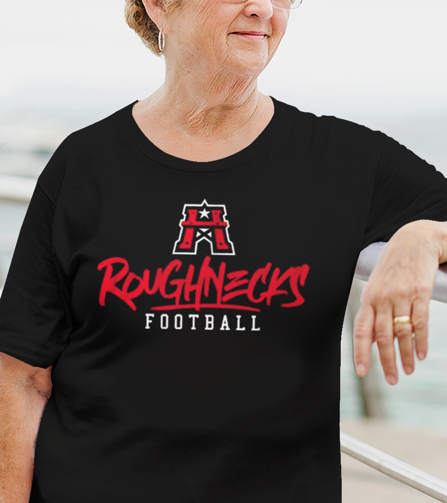 Houston Roughnecks Stylized Text T-Shirt
