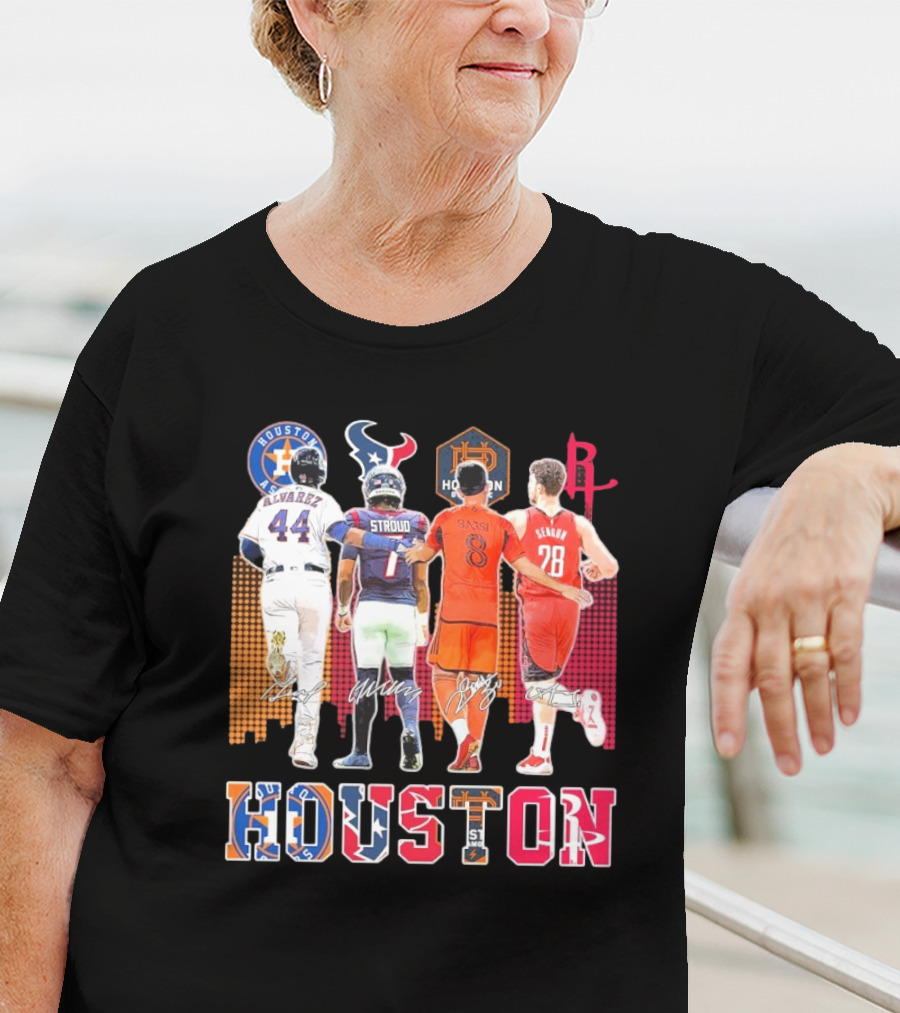 Houston Skyline Sport Team Players 2025 T-Shirt