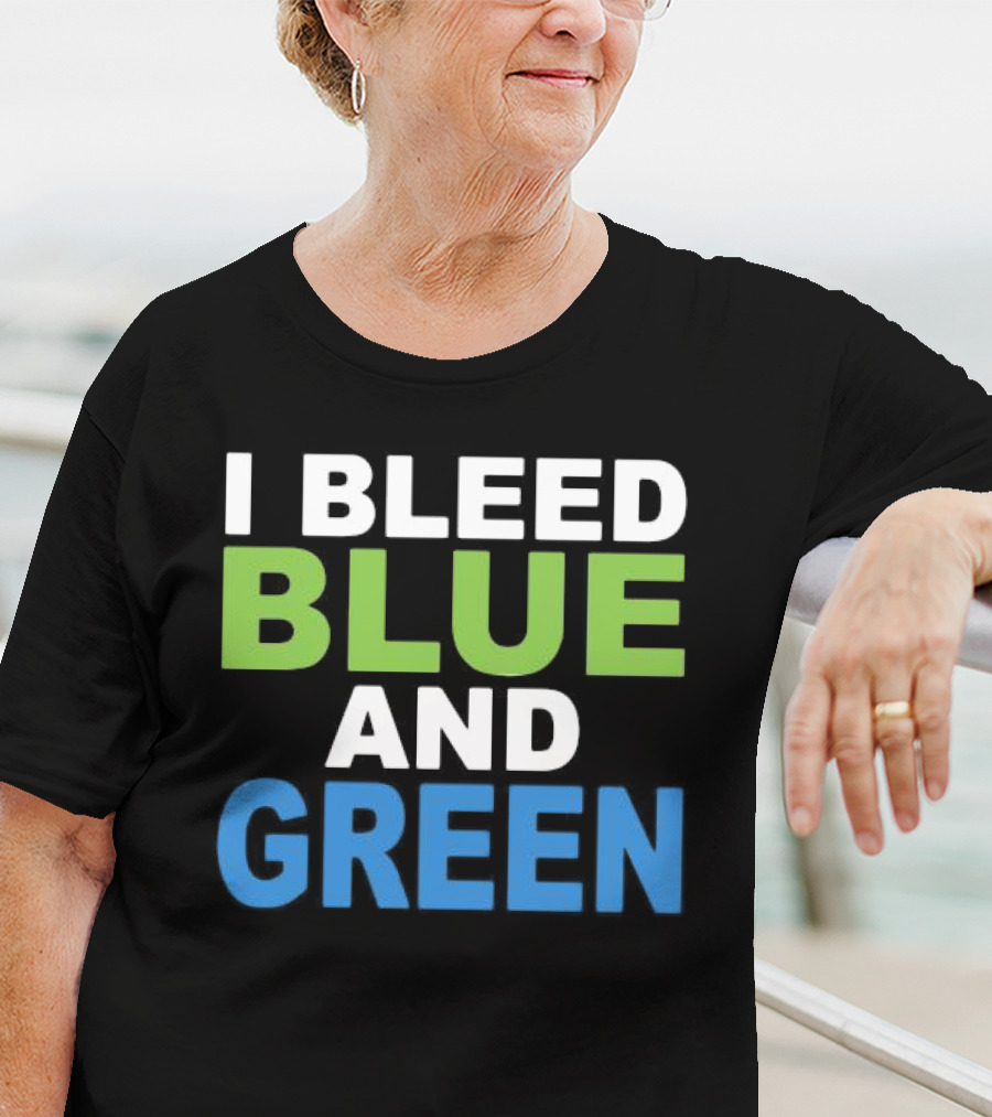 I Bleed Blue And Green T-Shirt