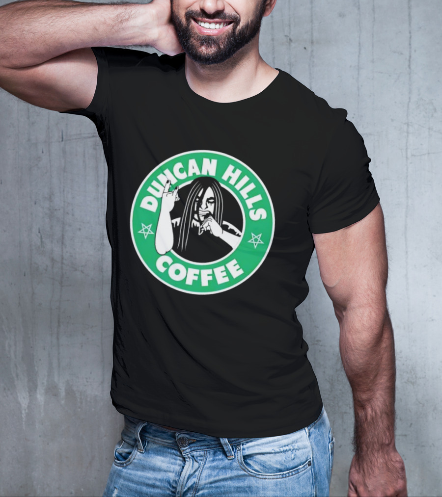 Duncan Hills Coffee Metalocalypse Starbucks Emblem T-Shirt