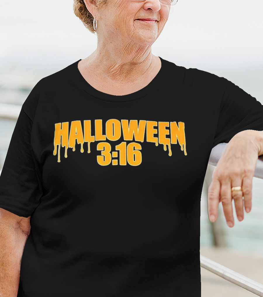 Halloween 3 16 Dripping Slime Font T-Shirt