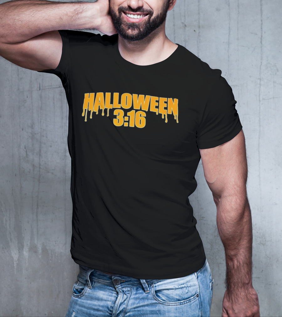 Halloween 3 16 Dripping Slime Font T-Shirt